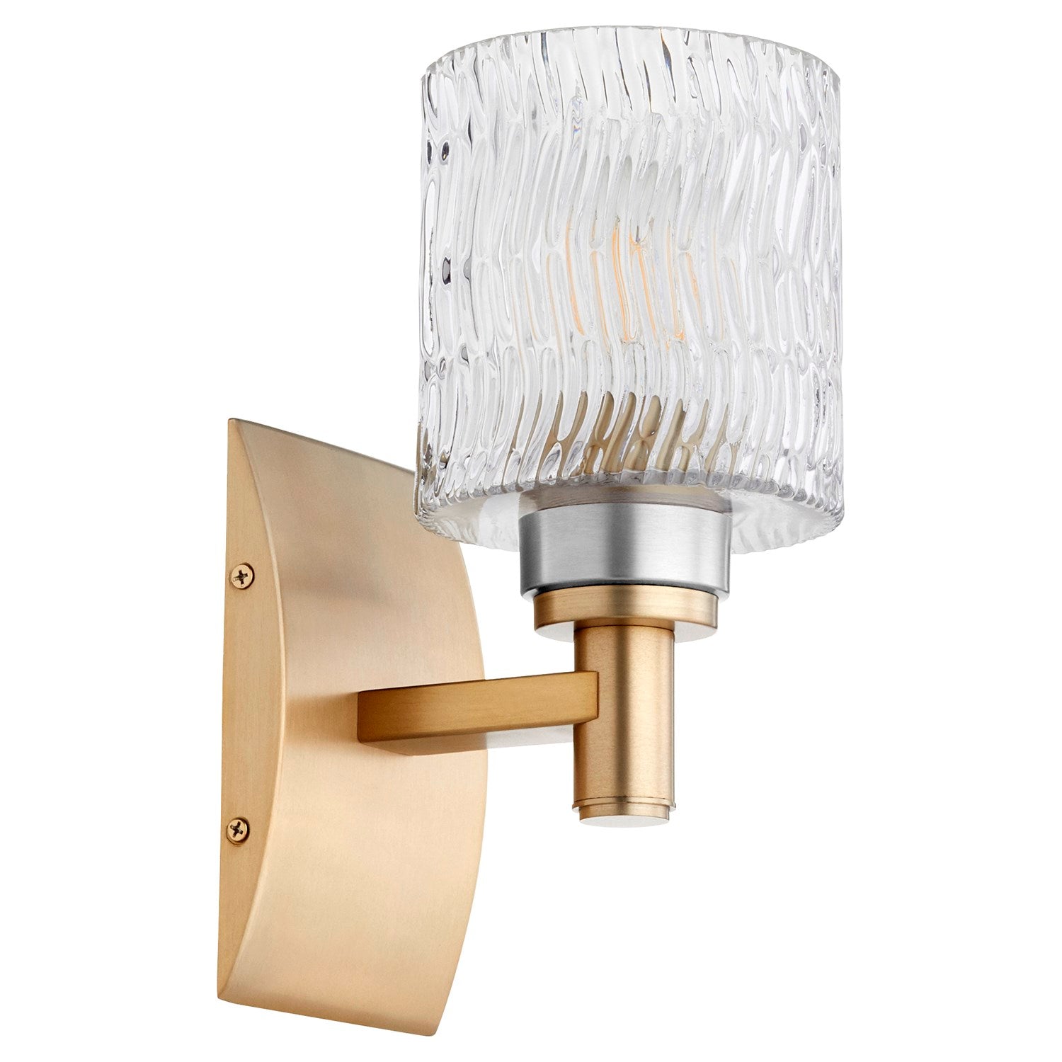 Stadium 1Lt Wall Mount - Aged Brass
