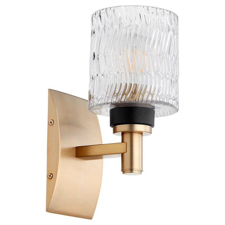 Stadium 1Lt Wall Mount - Aged Brass