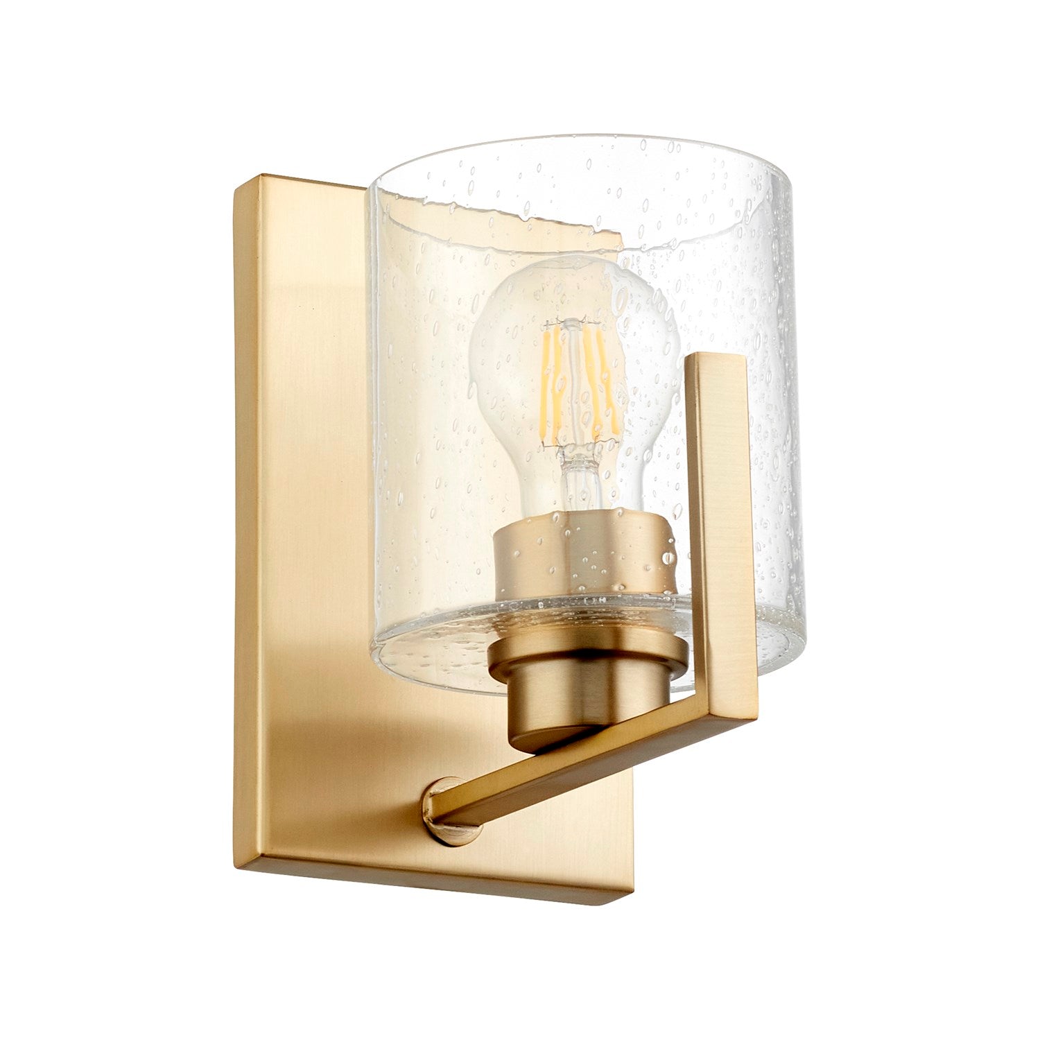 1Lt Clr/Seed Wl/Mt - Aged Brass by Quorum