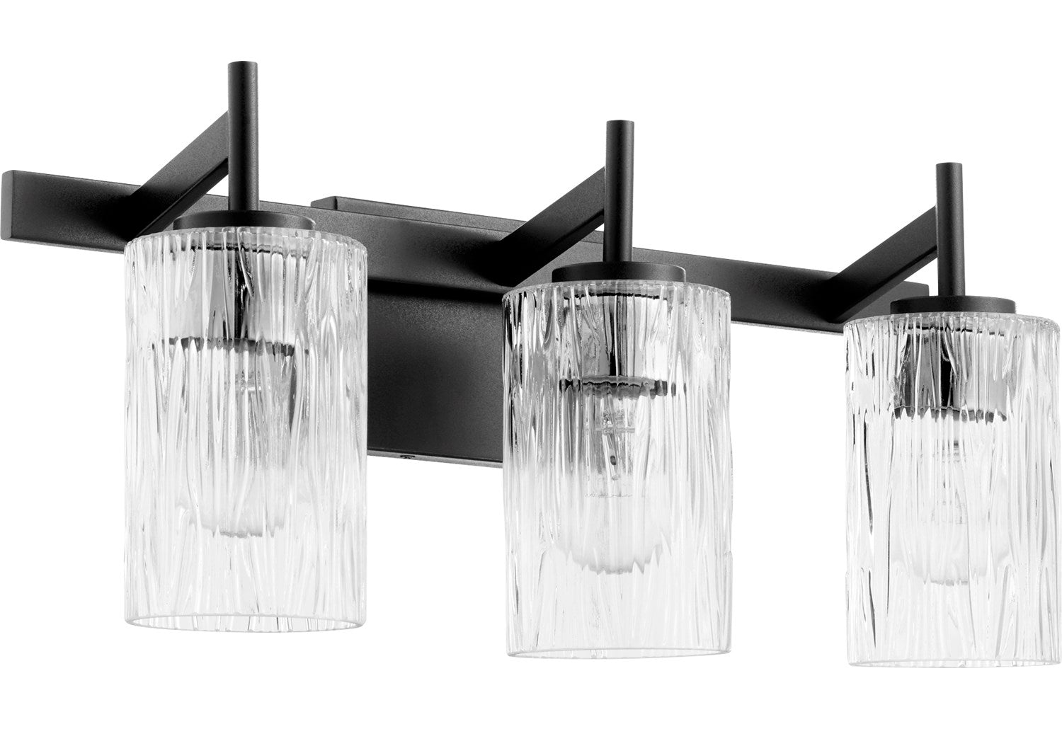 3Lt Vanity - Textured Black by Quorum