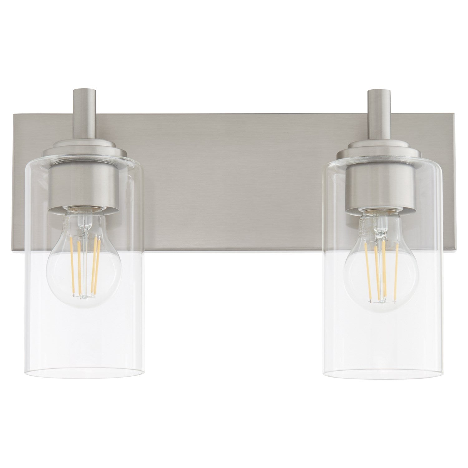 Fallstantique Flemishf 2Lt Vanity -Satin Nickel by Quorum