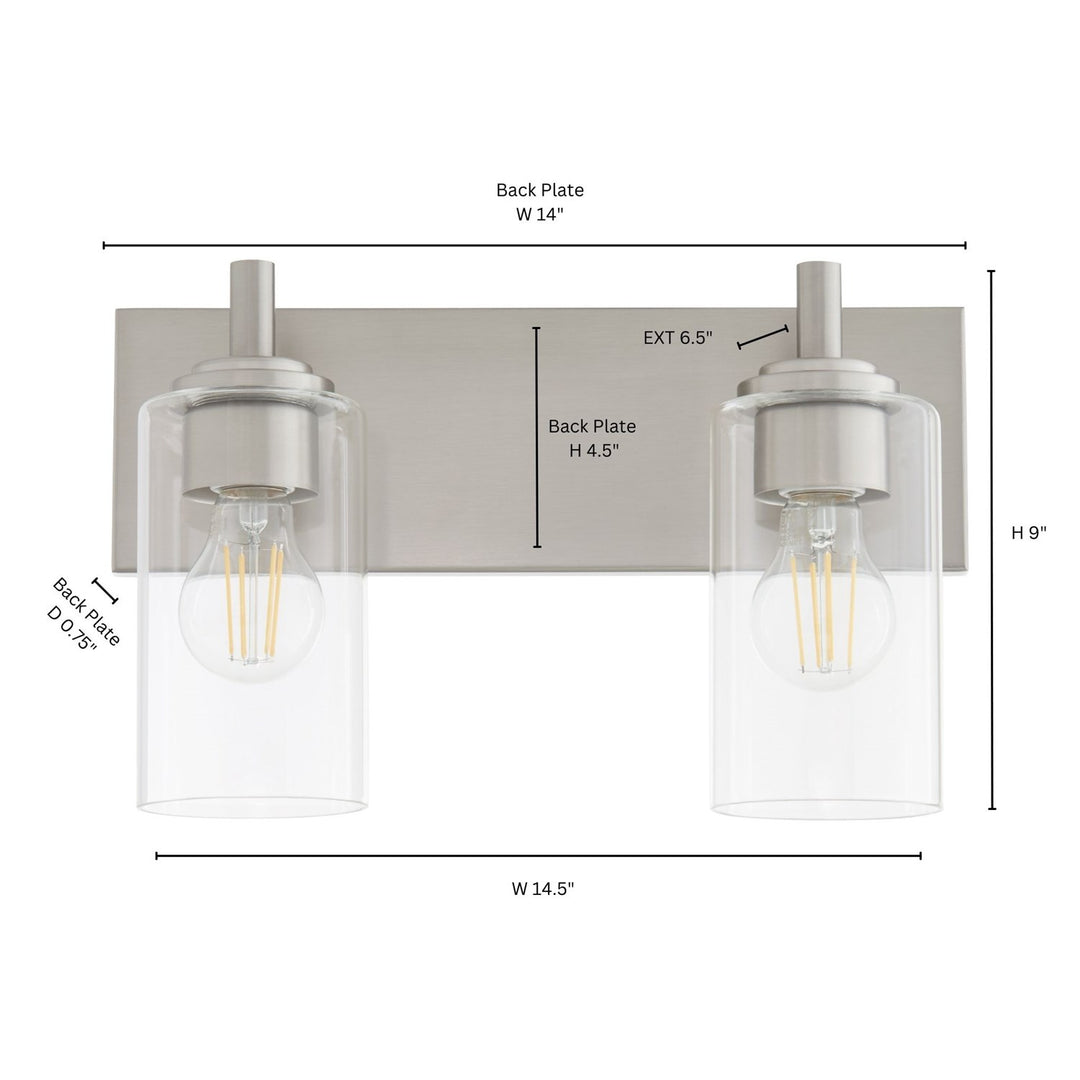 Fallstantique Flemishf 2Lt Vanity -Satin Nickel