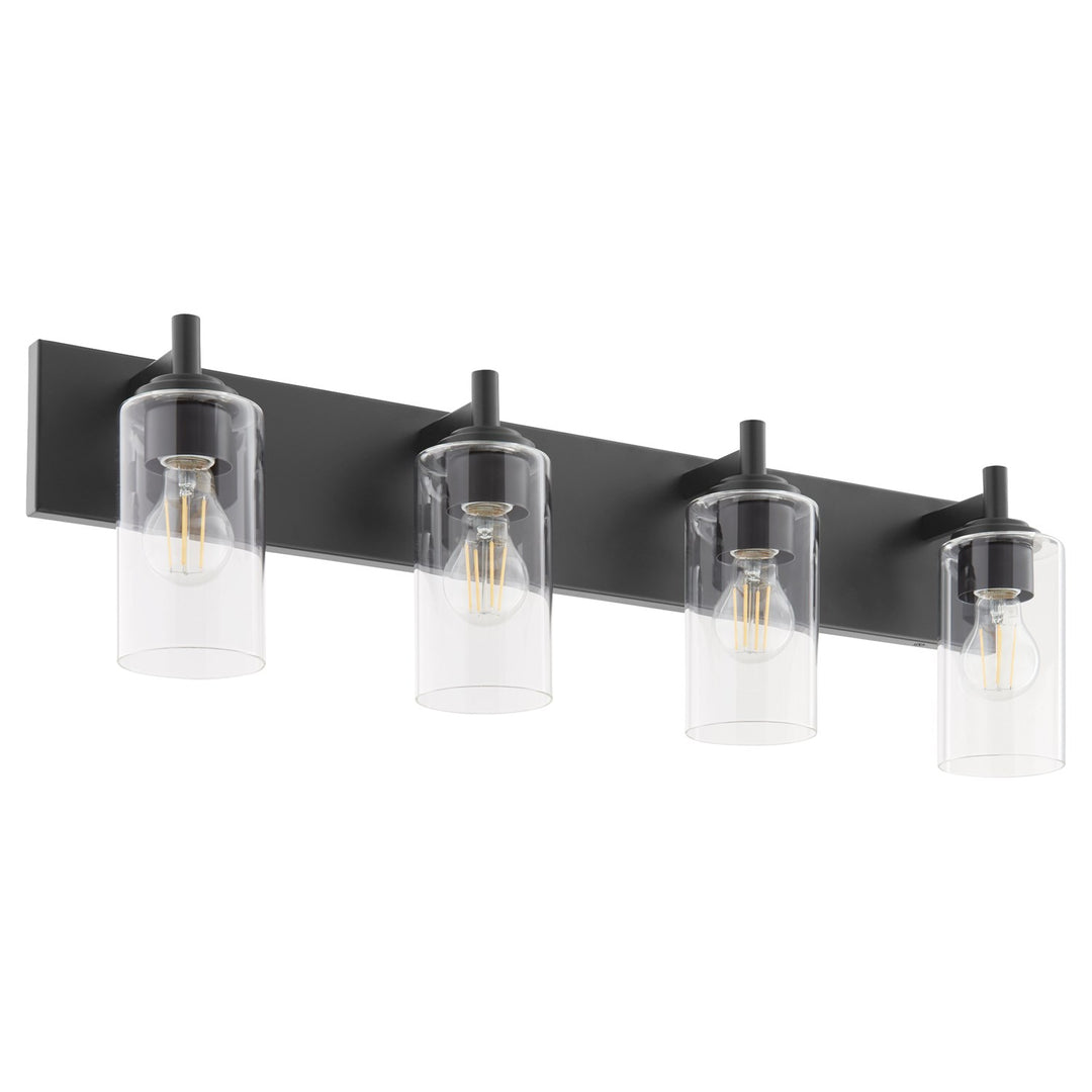 Fallstantique Flemishf 4Lt Vanity - Matte Black by Quorum