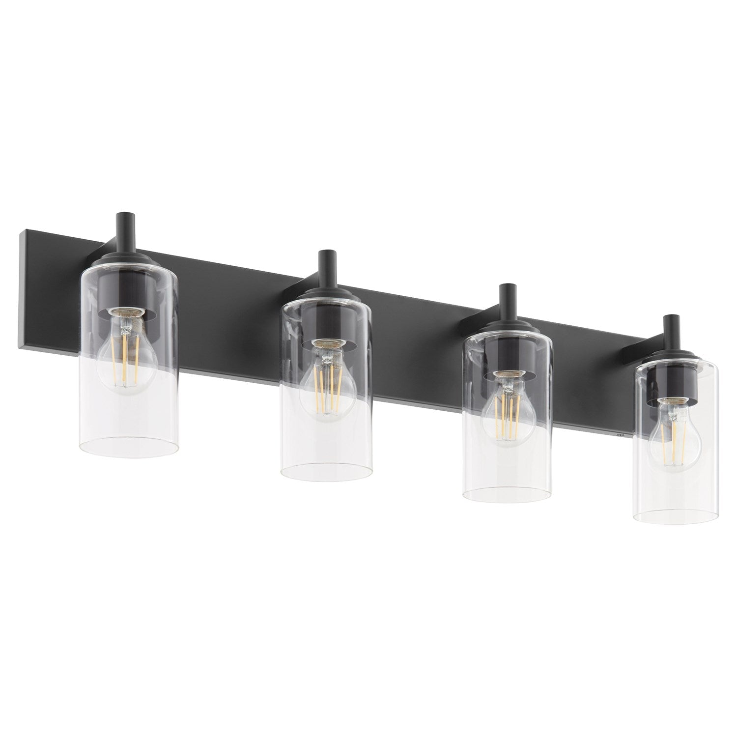 Fallstantique Flemishf 4Lt Vanity - Matte Black by Quorum