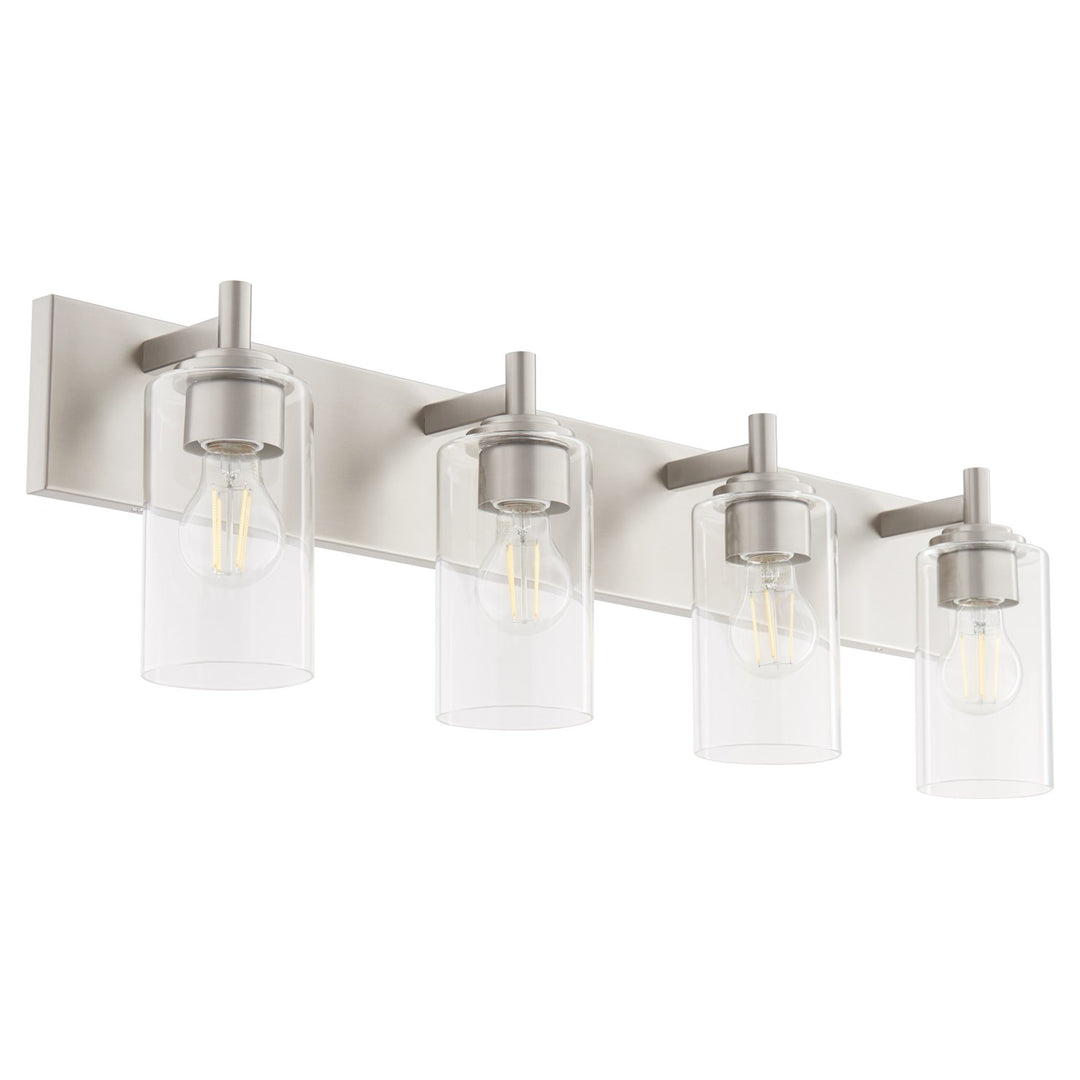 Fallstantique Flemishf 4Lt Vanity -Satin Nickel by Quorum