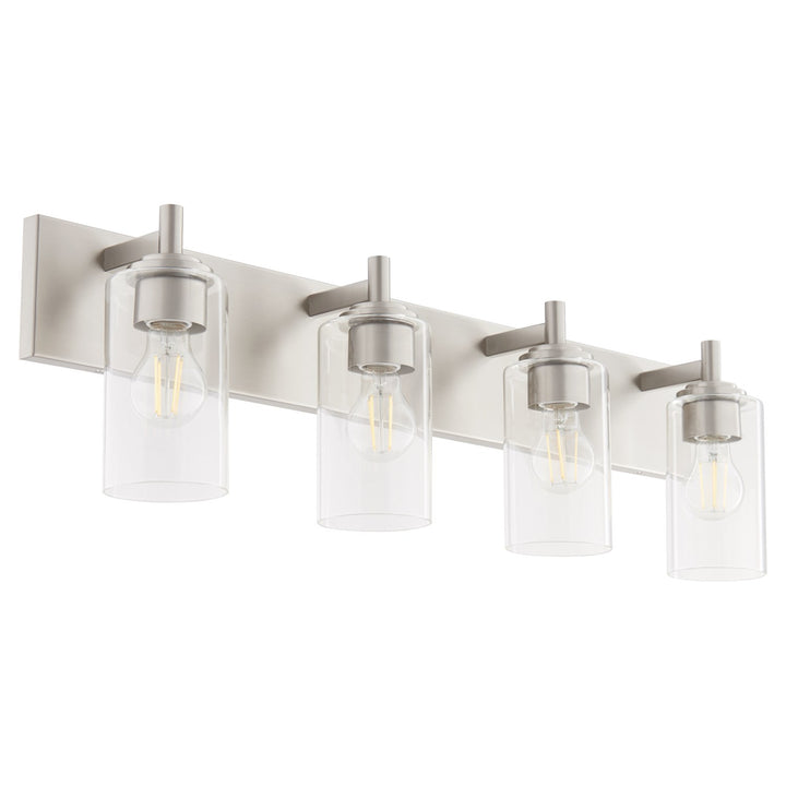 Fallstantique Flemishf 4Lt Vanity -Satin Nickel by Quorum