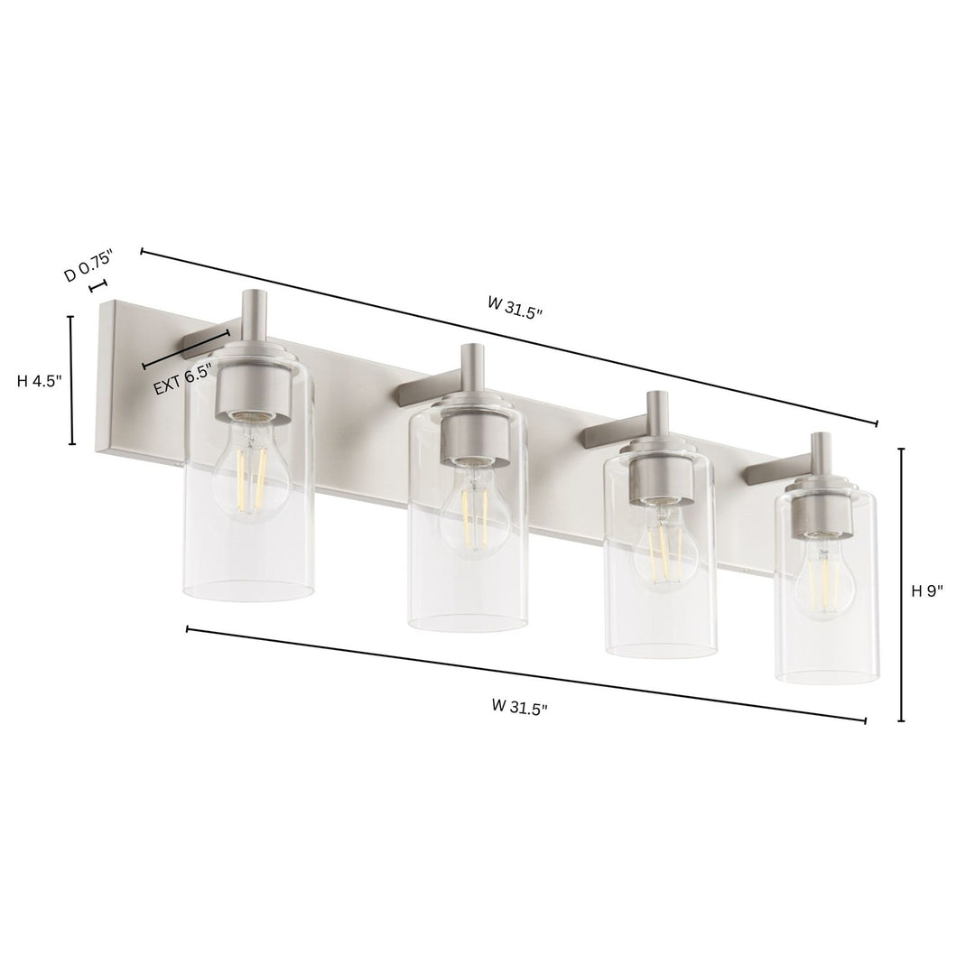 Fallstantique Flemishf 4Lt Vanity -Satin Nickel