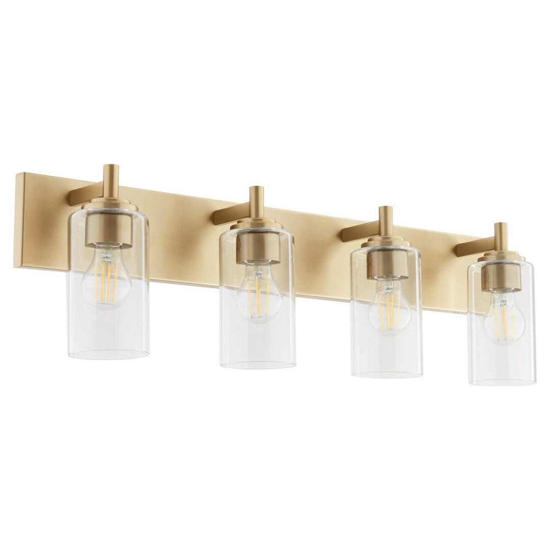Fallstantique Flemishf 4Lt Vanity -Aged Brass by Quorum