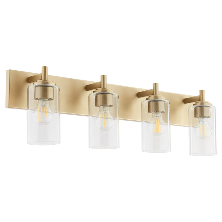 Fallstantique Flemishf 4Lt Vanity -Aged Brass by Quorum