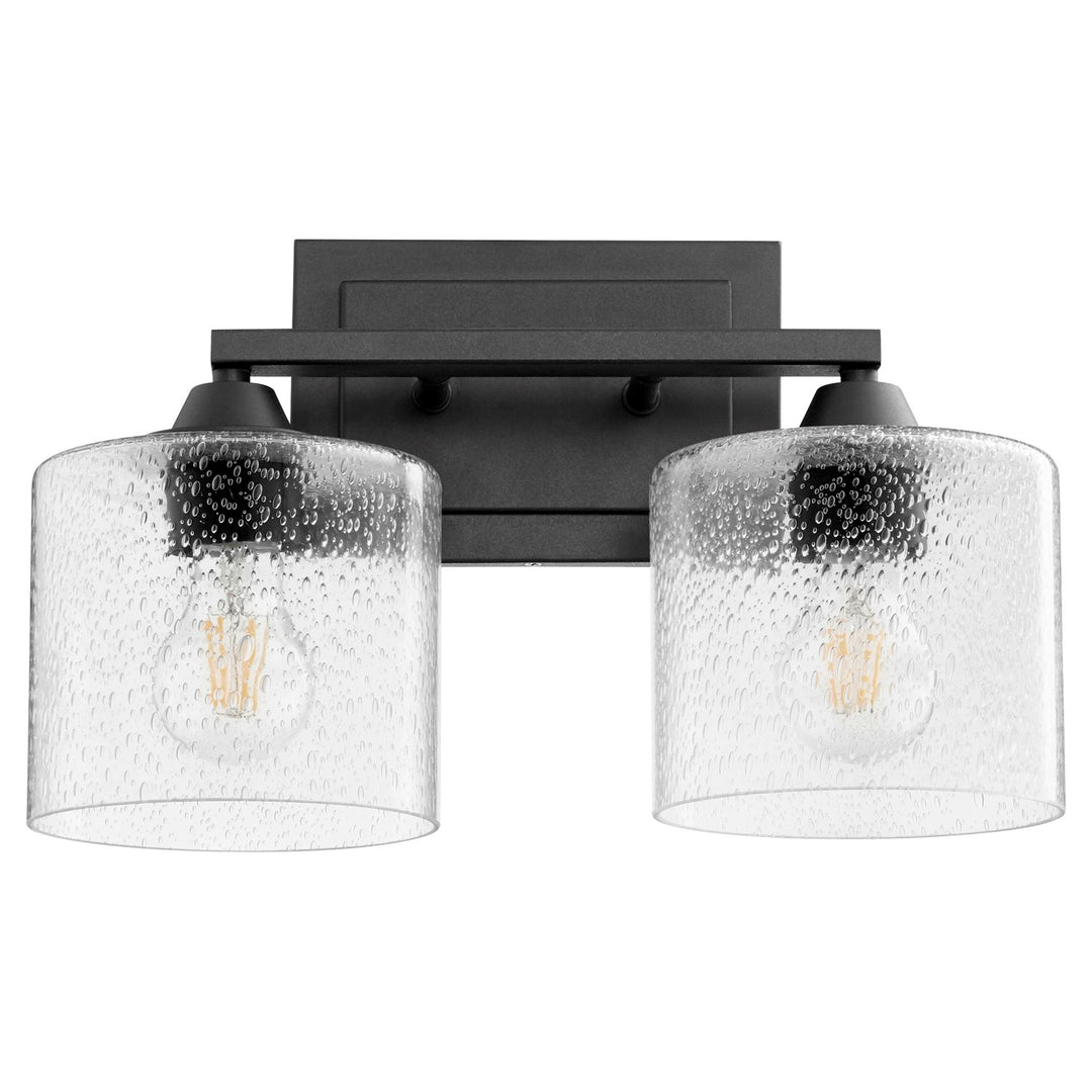 Dakota 2Lt Vanity - Textured Black by Quorum