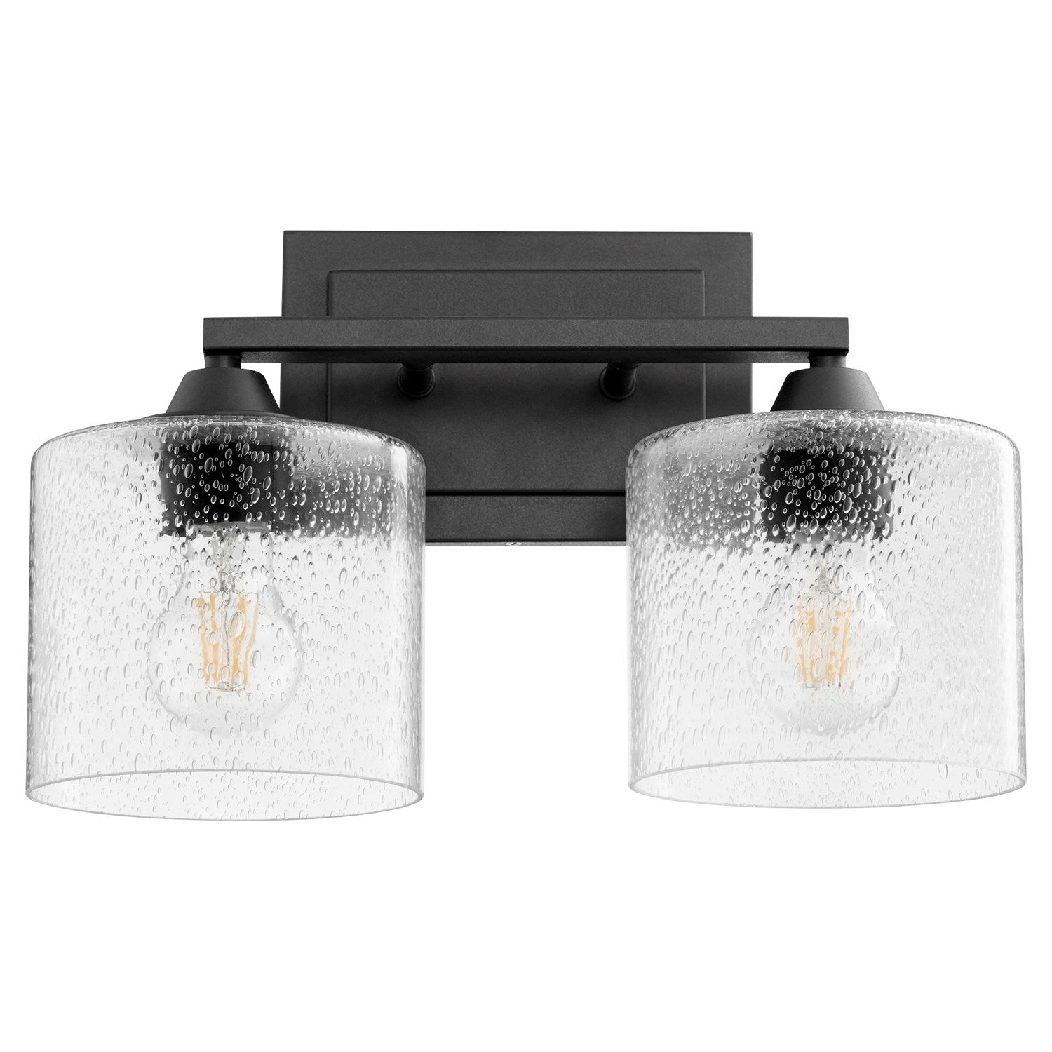 Dakota 2Lt Vanity - Textured Black by Quorum