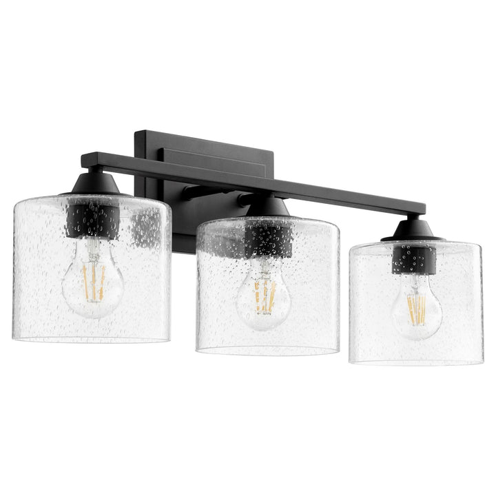Dakota 3Lt Vanity - Textured Black by Quorum