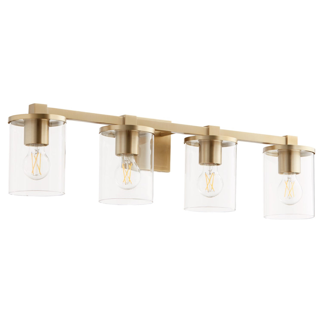 Bolton 4Lt Vanity - Aged Brass by Quorum
