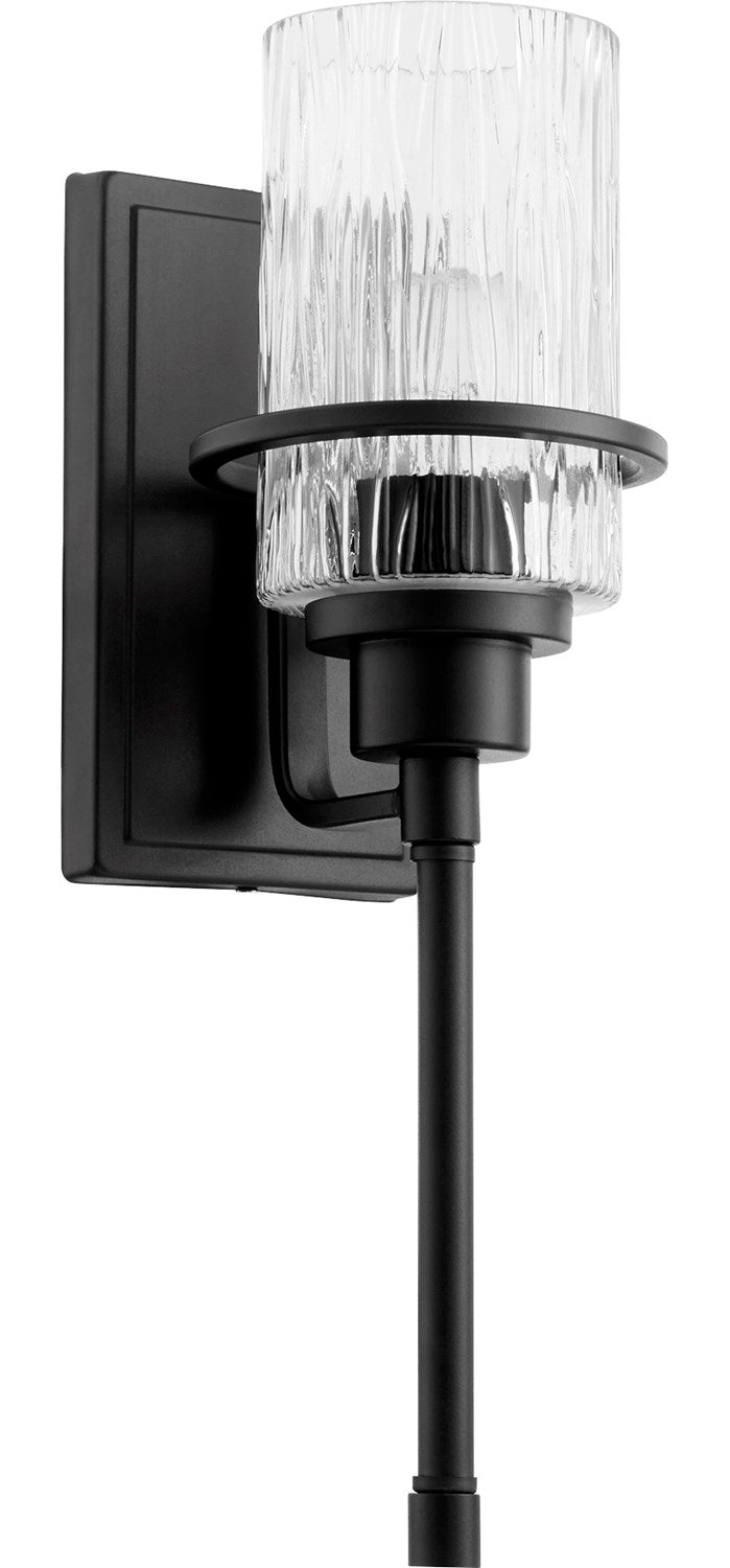 Lazo 1Lt Wall Mt - Textured Black by Quorum