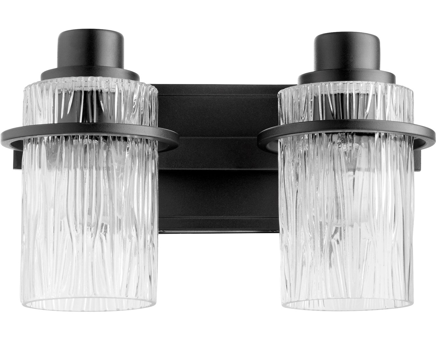 Lazo 2Lt Vanity- Textured Black by Quorum