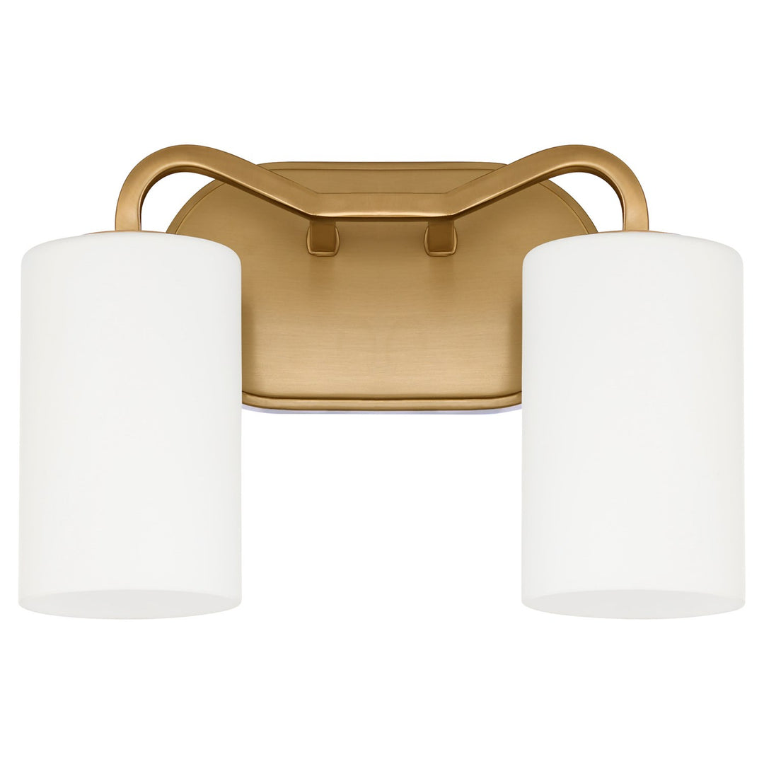 Rutherford 2Lt Vanity - Brushed Brass by Quorum
