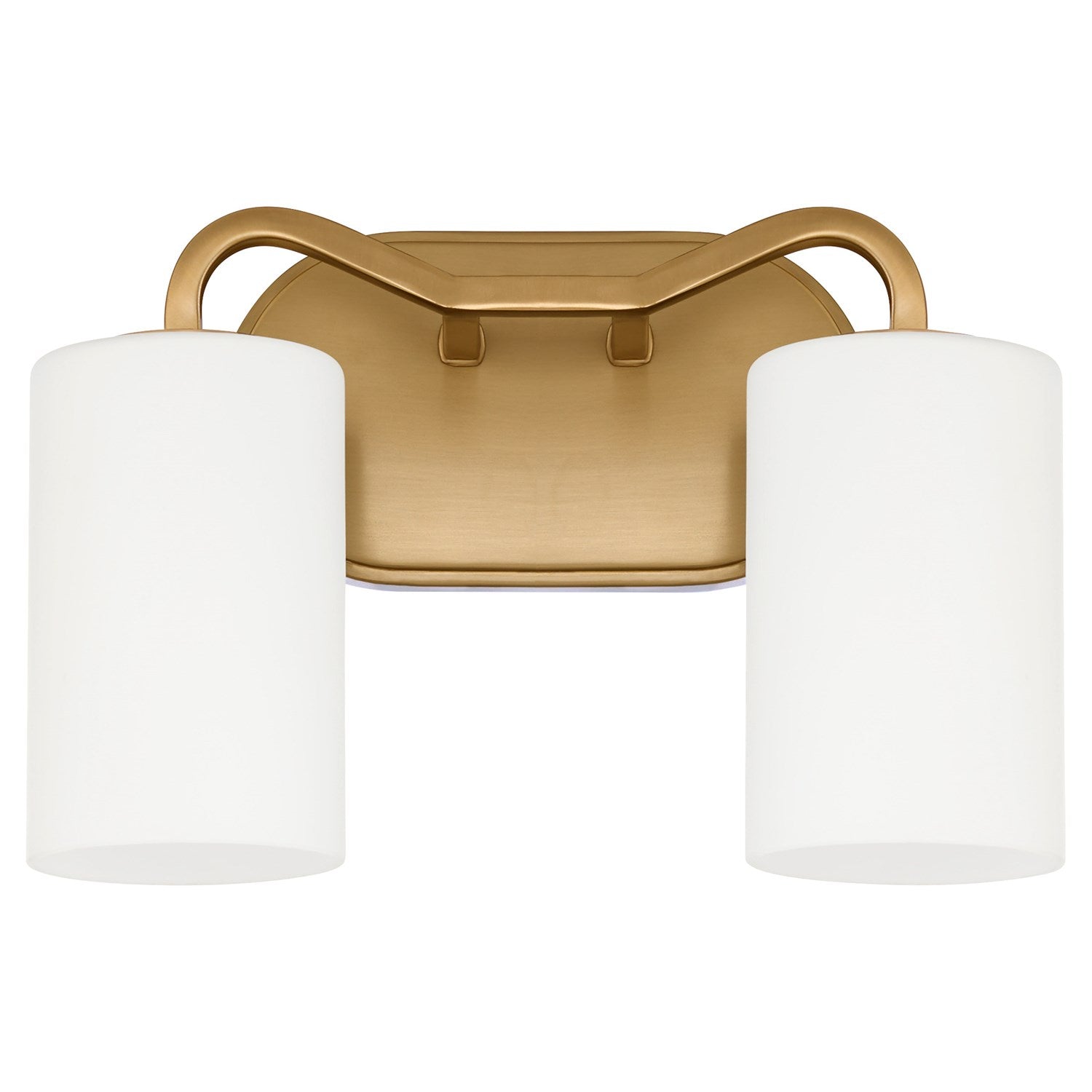 Rutherford 2Lt Vanity - Brushed Brass by Quorum