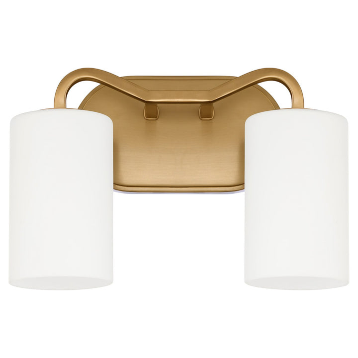 Rutherford 2Lt Vanity - Brushed Brass by Quorum