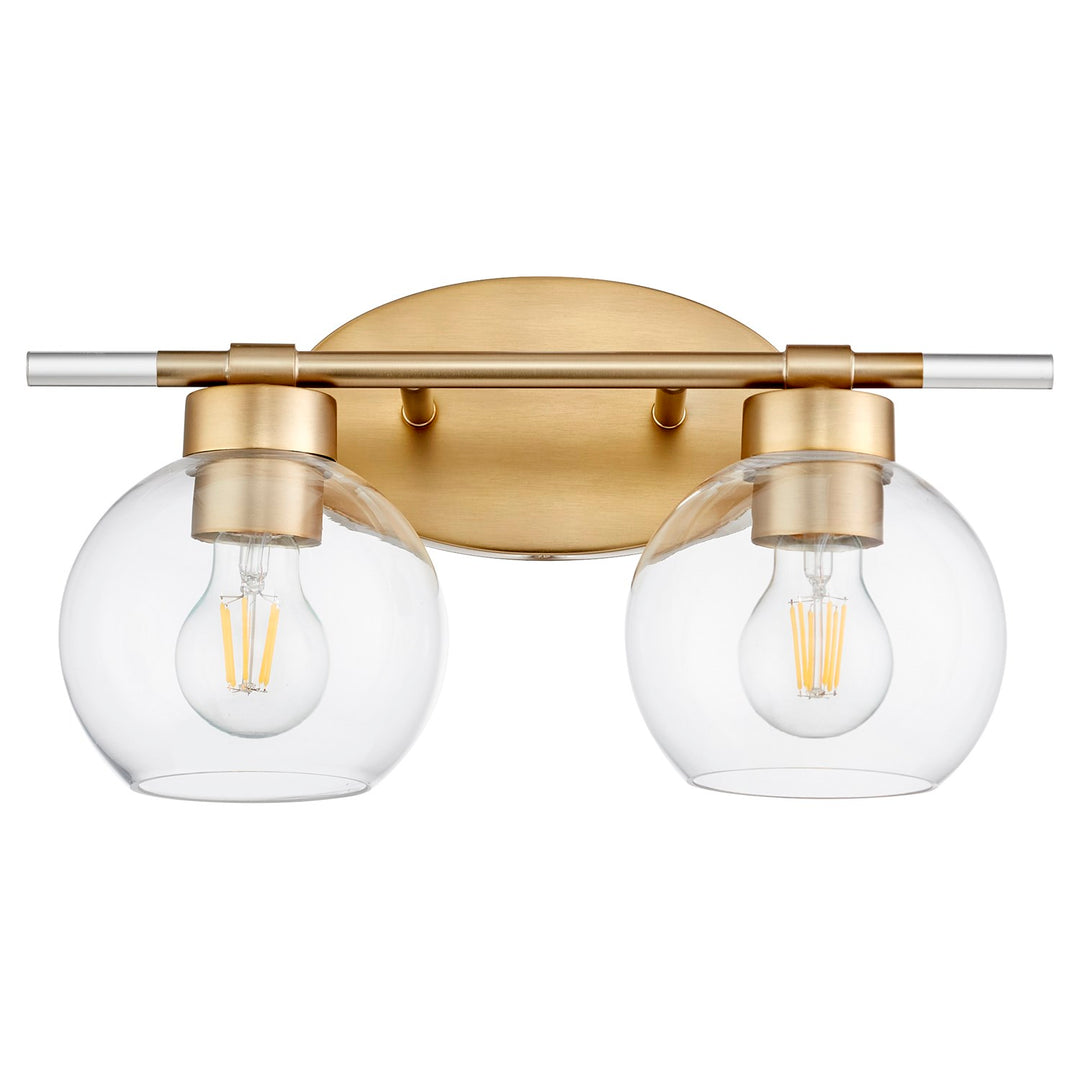 Vol‡n 2Lt Vanity - Aged Brass by Quorum