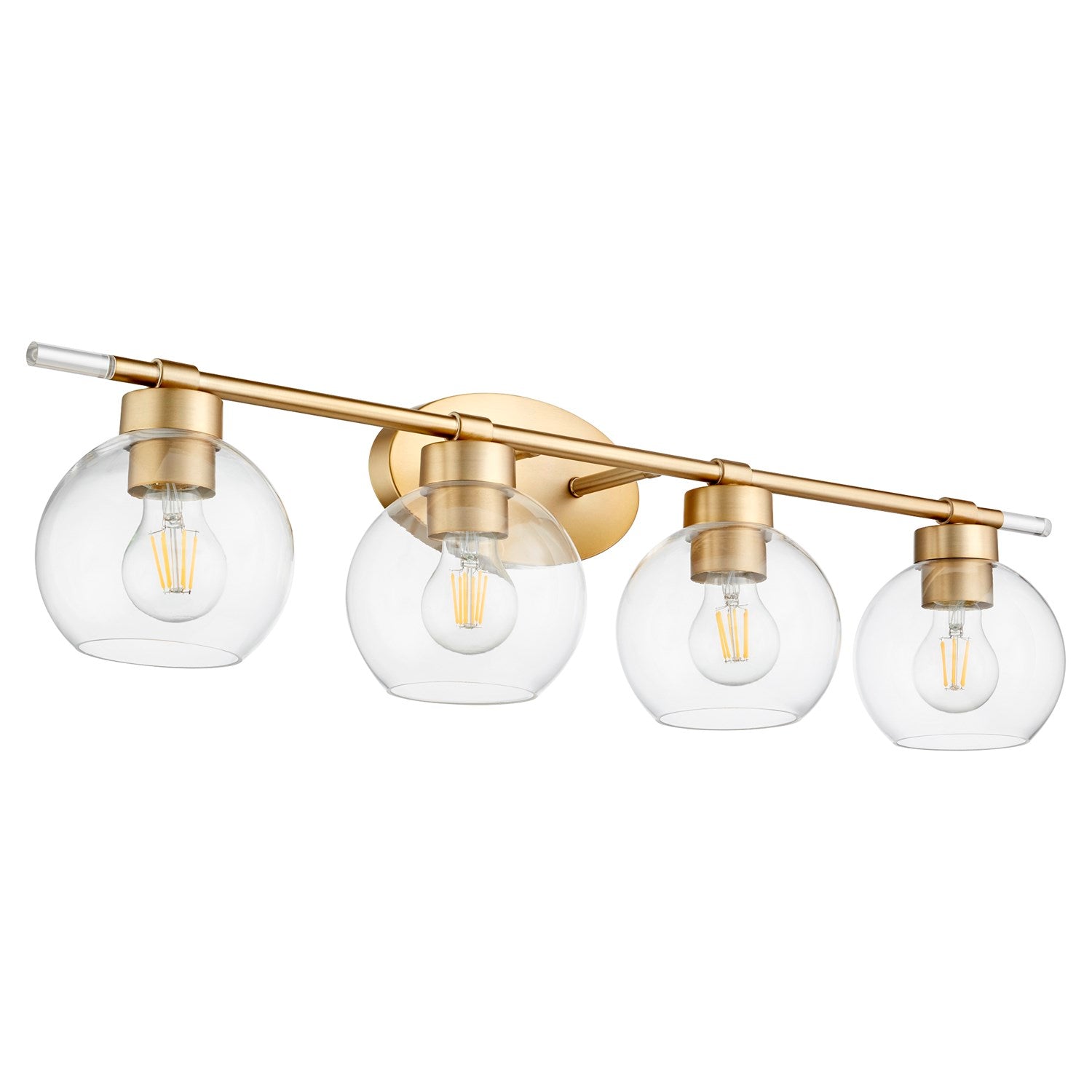 Vol‡n 4Lt Vanity - Aged Brass by Quorum