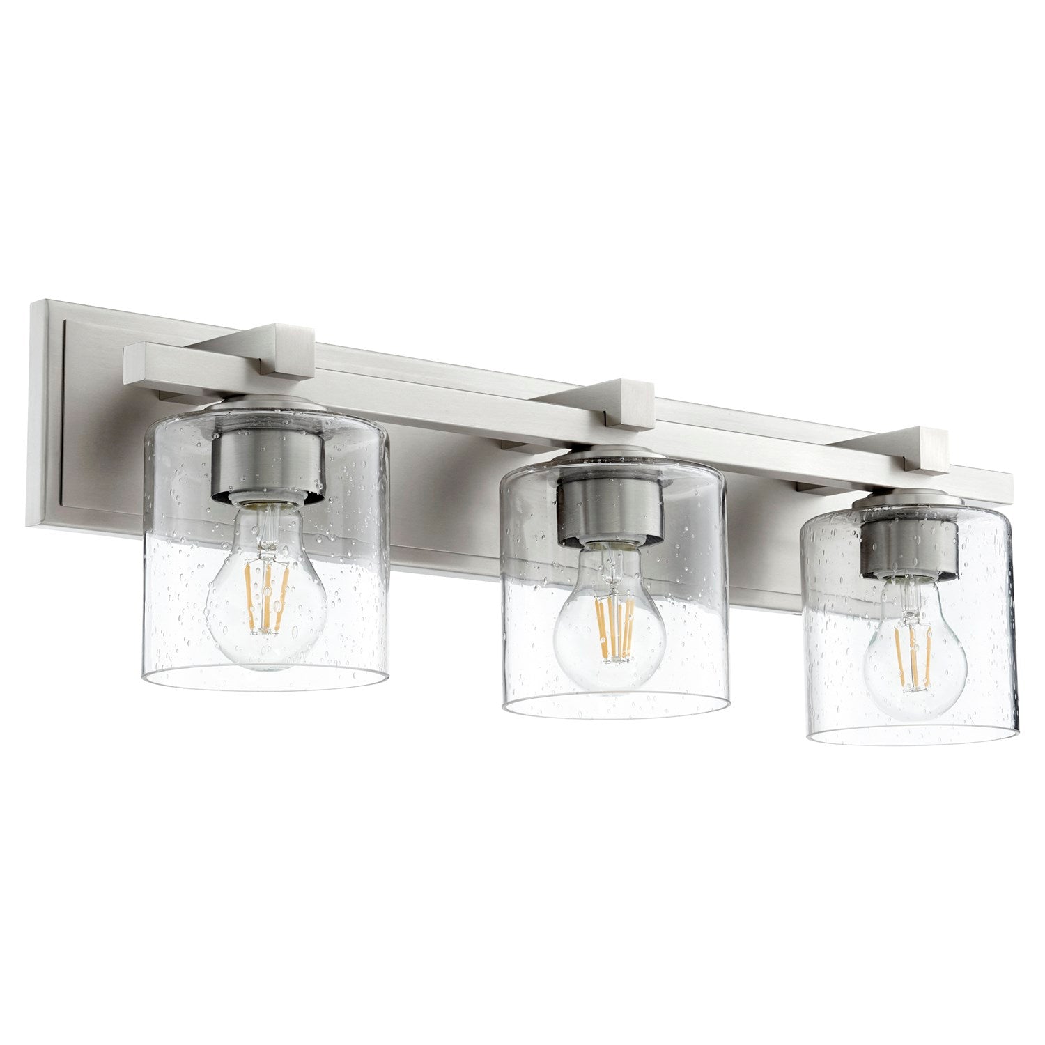 Kaplan 3Lt Clr/Sd Cylinder - Satin Nickel by Quorum