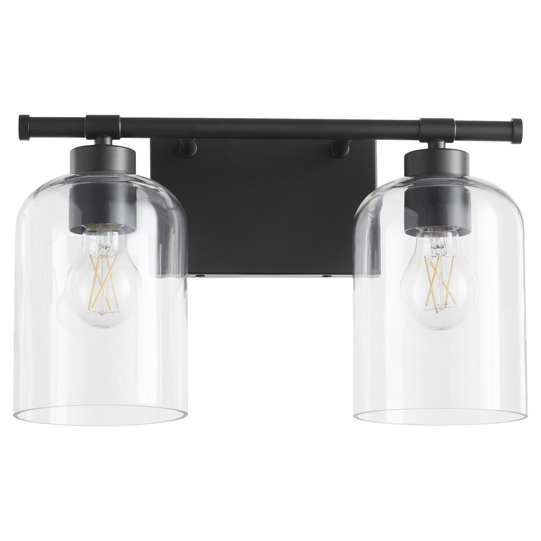 Tribute 2Lt Vanity - Matte Black by Quorum