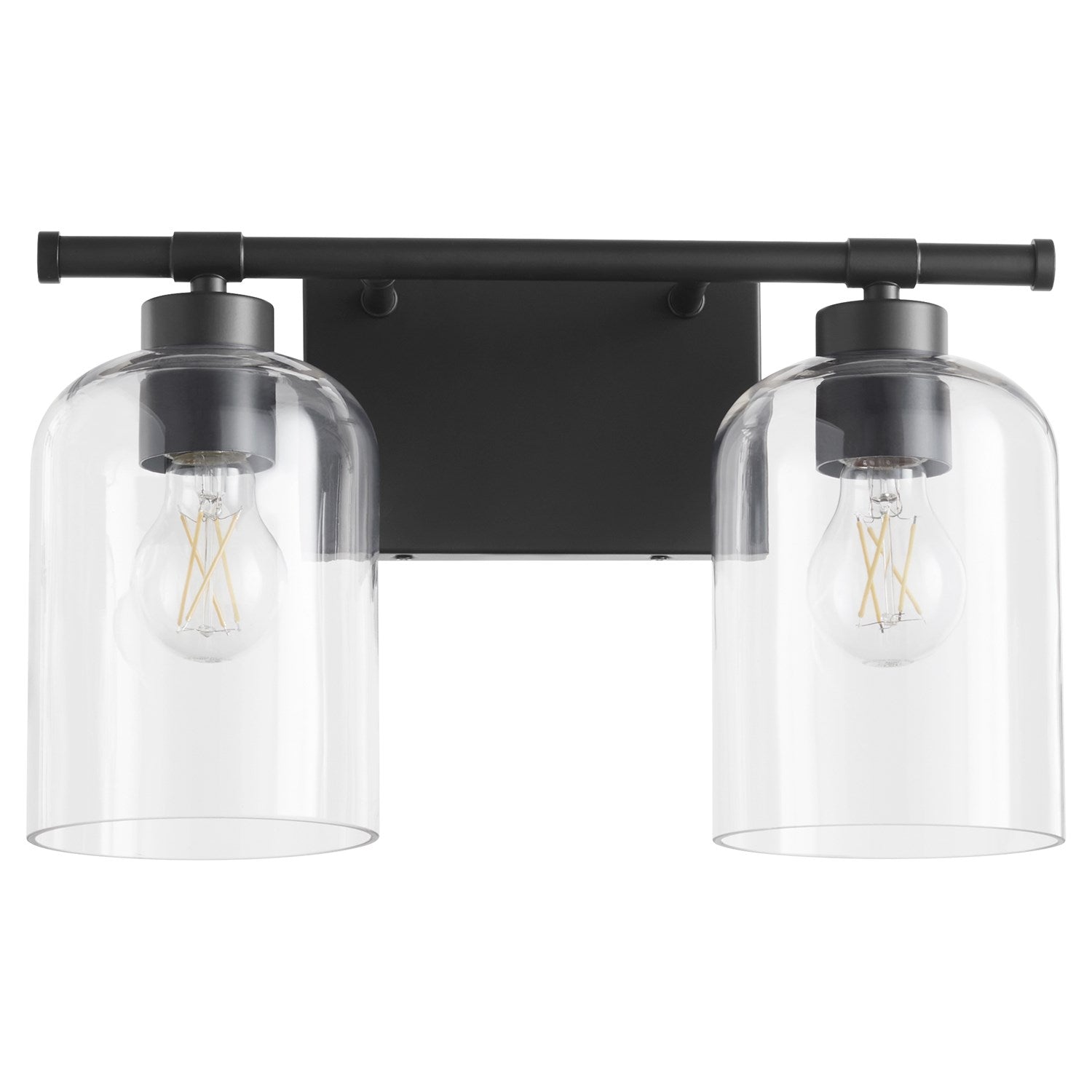 Tribute 2Lt Vanity - Matte Black by Quorum