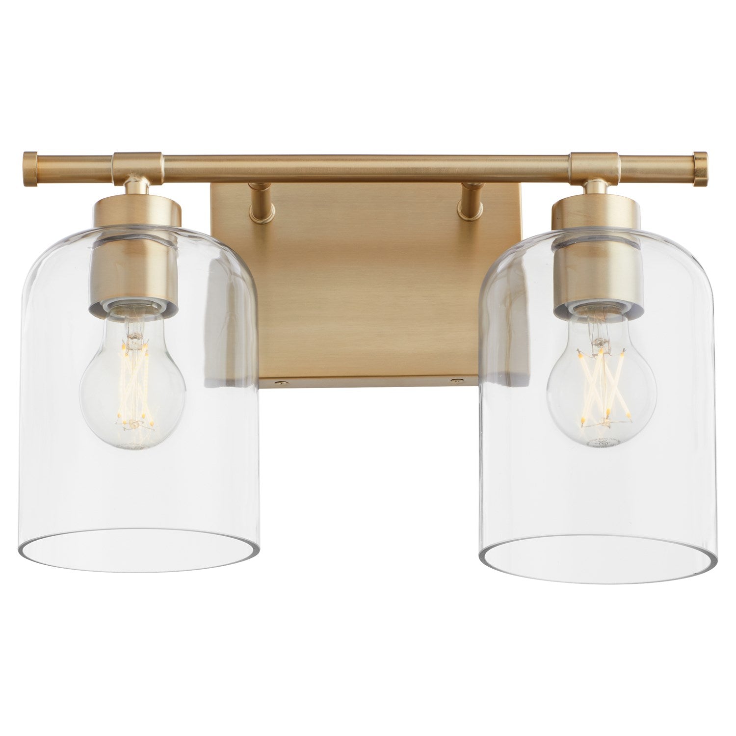 Tribute 2Lt Vanity - Aged Brass by Quorum