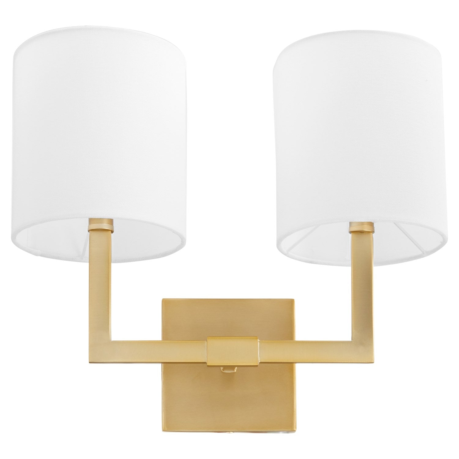 Bolero 2Lt Wall Mt - Aged Brass by Quorum