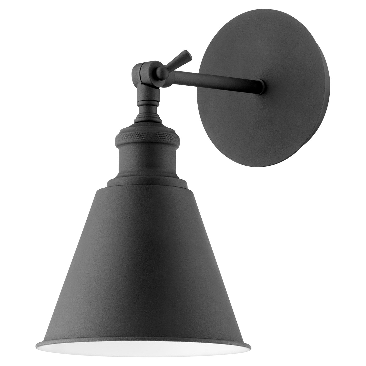 Sm Cone Wall Mt - Textured Black by Quorum