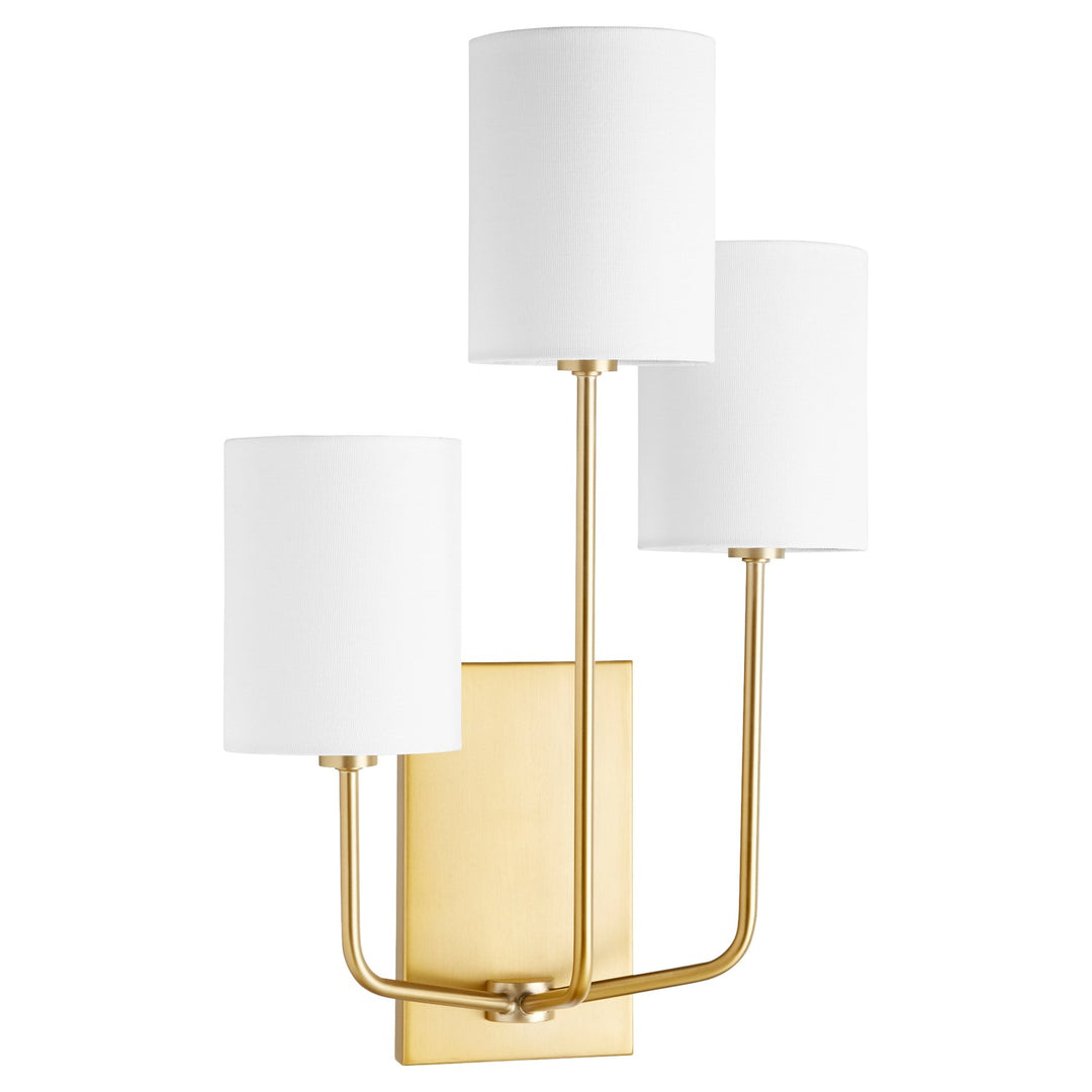 Harmony 3Lt Wall Mount - Aged Brass by Quorum