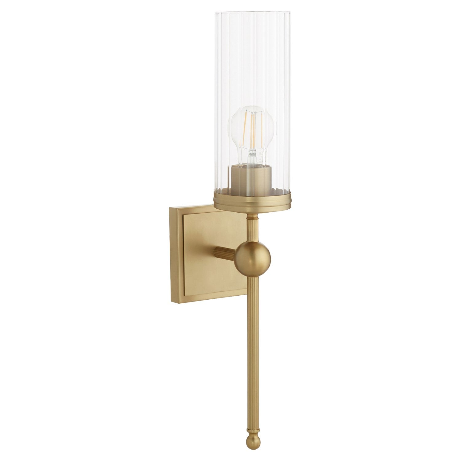 Lee Blvd 1Lt Wall Mt- Aged Brass