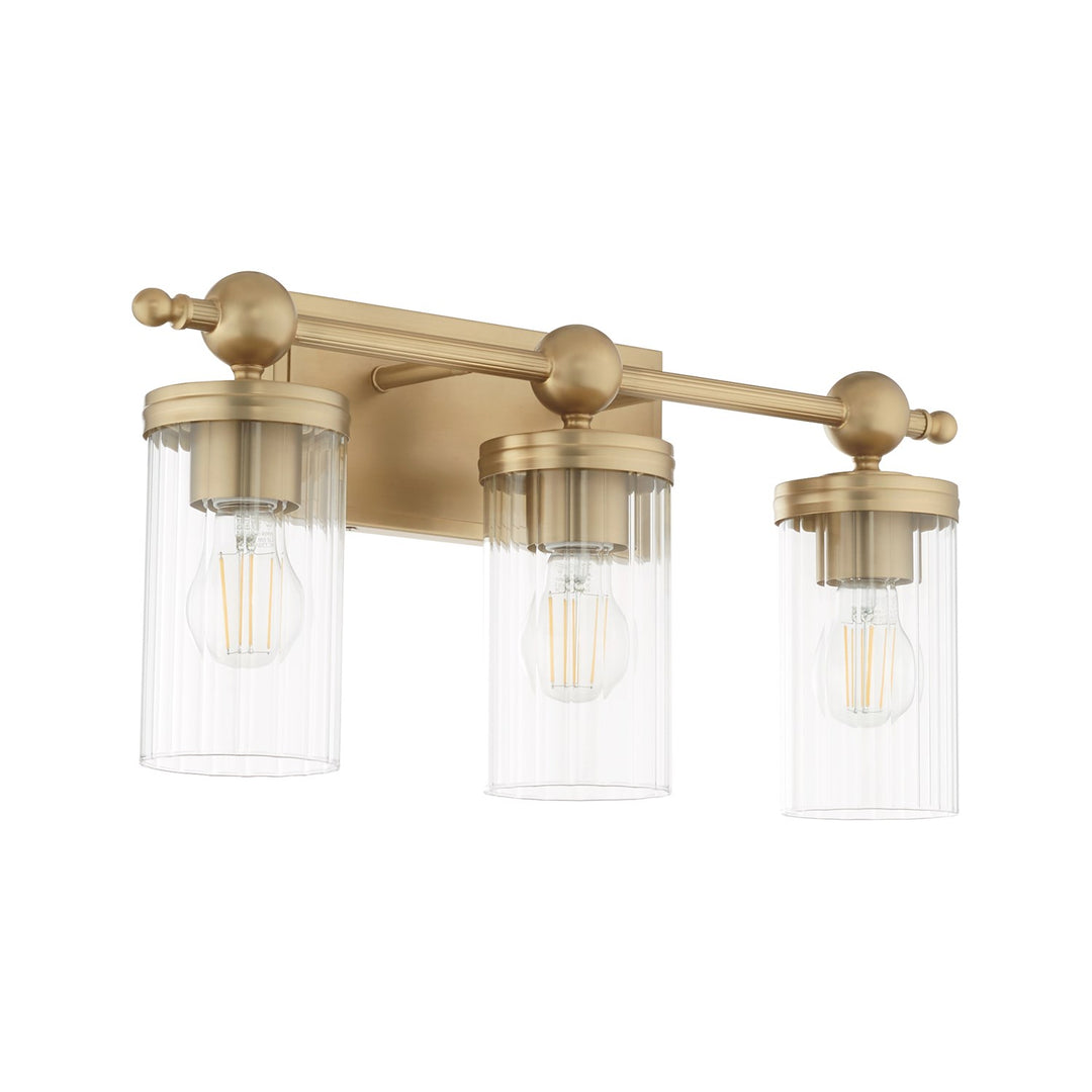 Lee Blvd 3Lt Vanity - Aged Brass