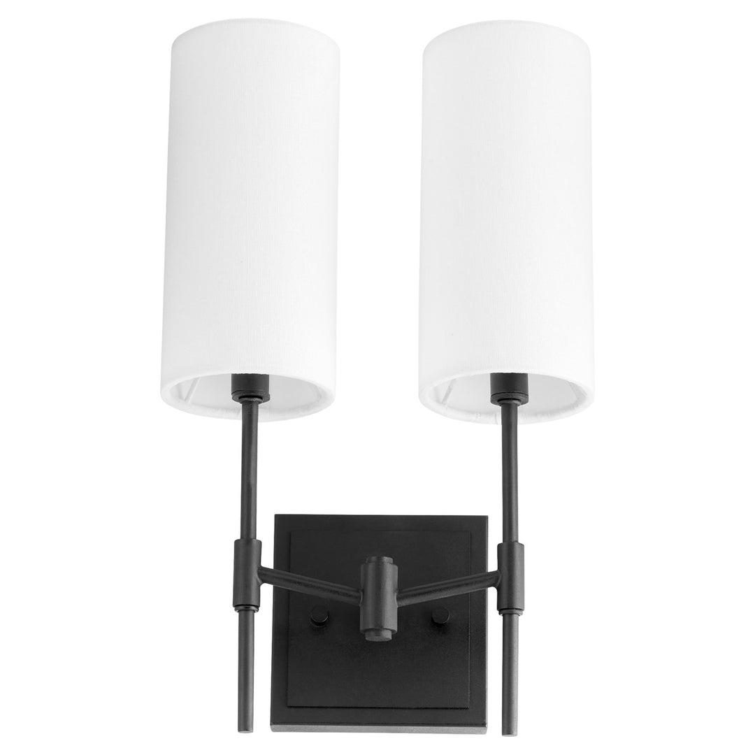 Hamilton 2Lt Wall Mount - Matte Black by Quorum