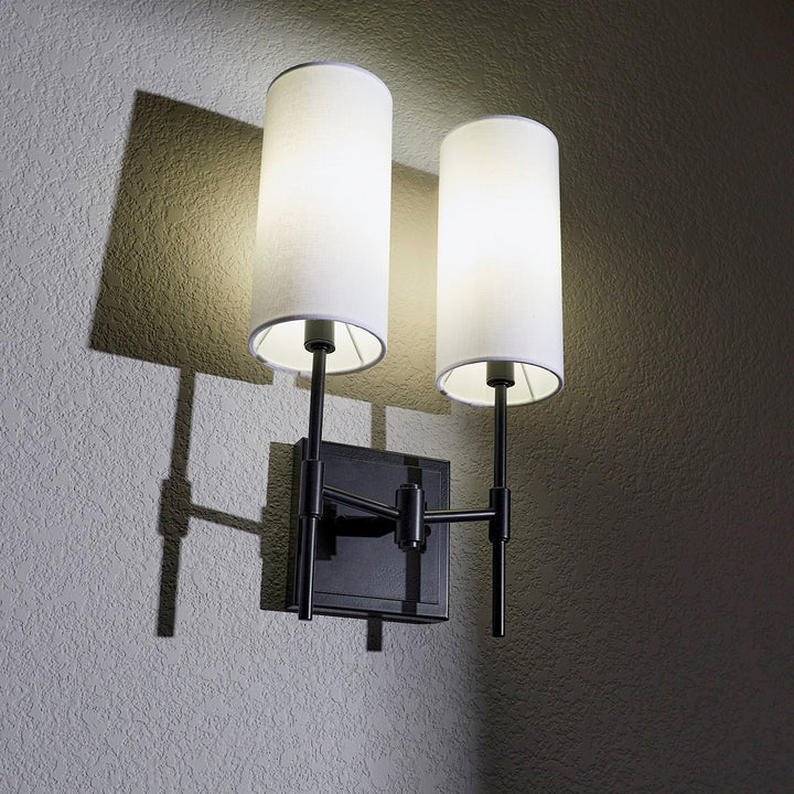 Hamilton 2Lt Wall Mount - Matte Black