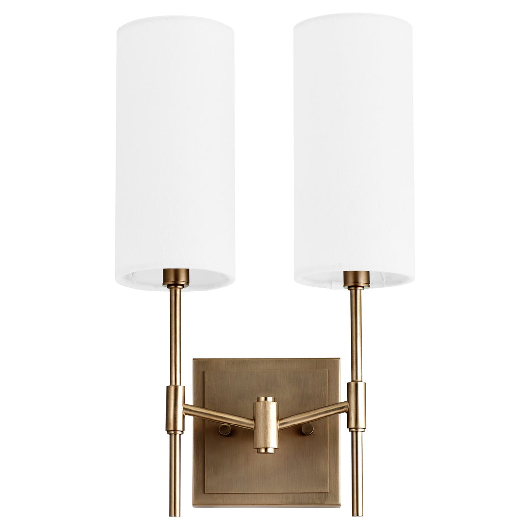 Hamilton 2Lt Wall Mount - Dkb by Quorum