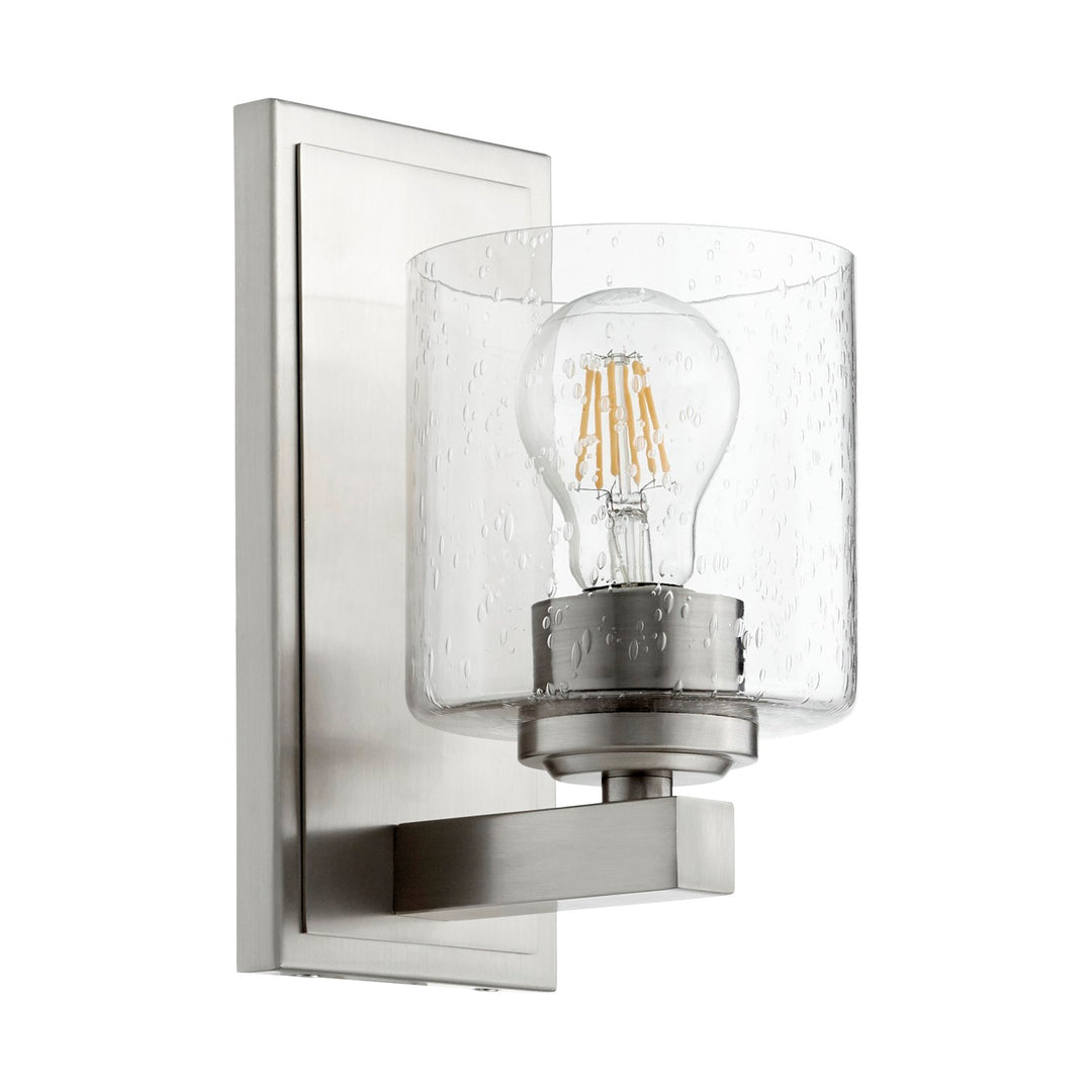 Kaplan 1Lt Clr/Sd Cylinder - Satin Nickel by Quorum