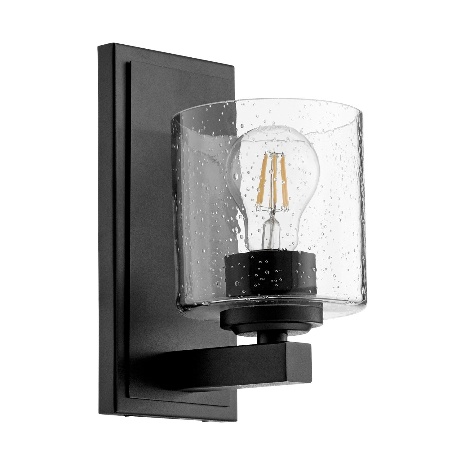 Kaplan 1Lt Clr/Sd Cylinder - Textured Black by Quorum