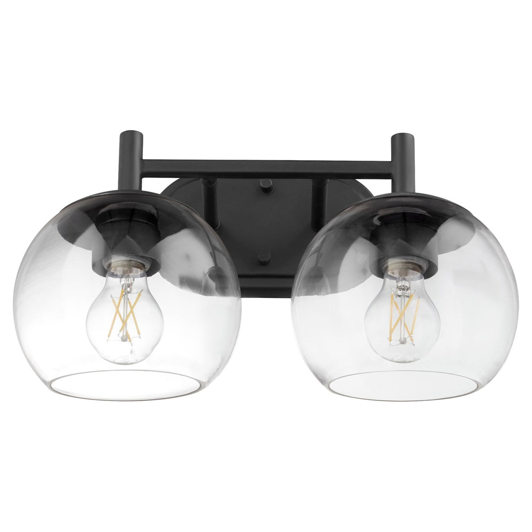 Lyon 2Lt Vanity - Matte Black by Quorum