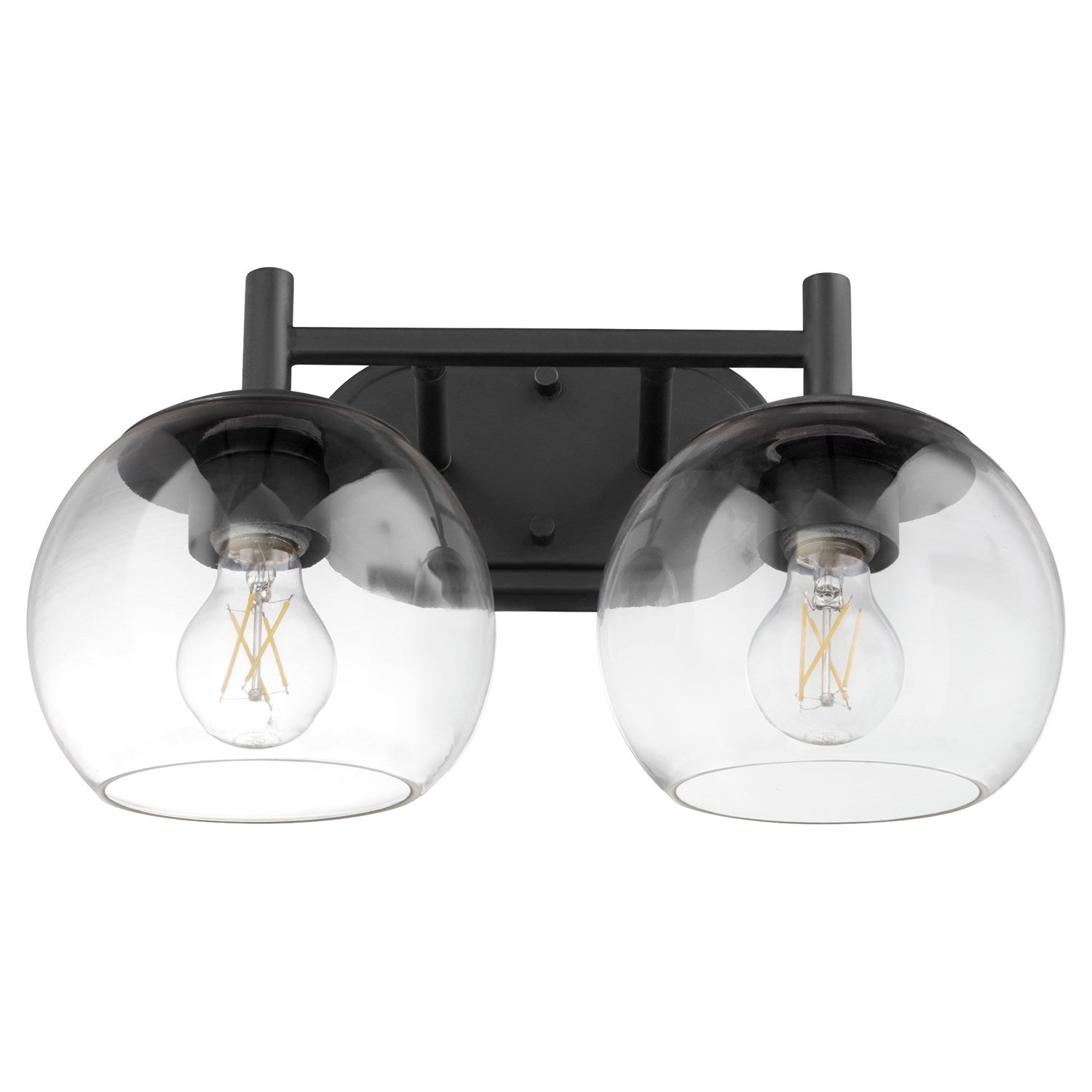 Lyon 2Lt Vanity - Matte Black by Quorum