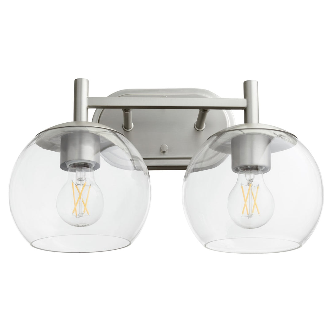 Lyon 2Lt Vanity - Satin Nickel by Quorum