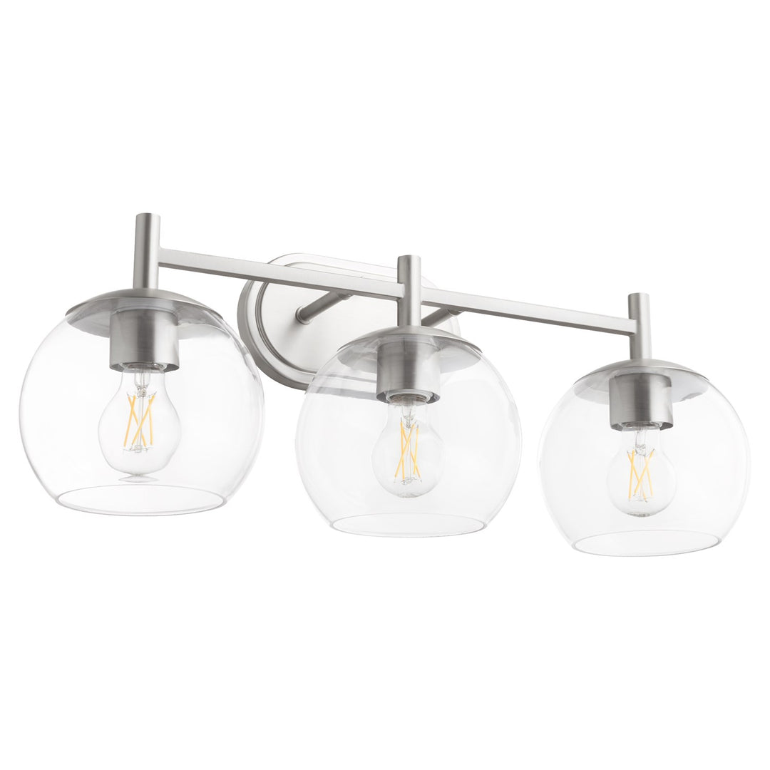 Lyon 3Lt Vanity - Satin Nickel by Quorum