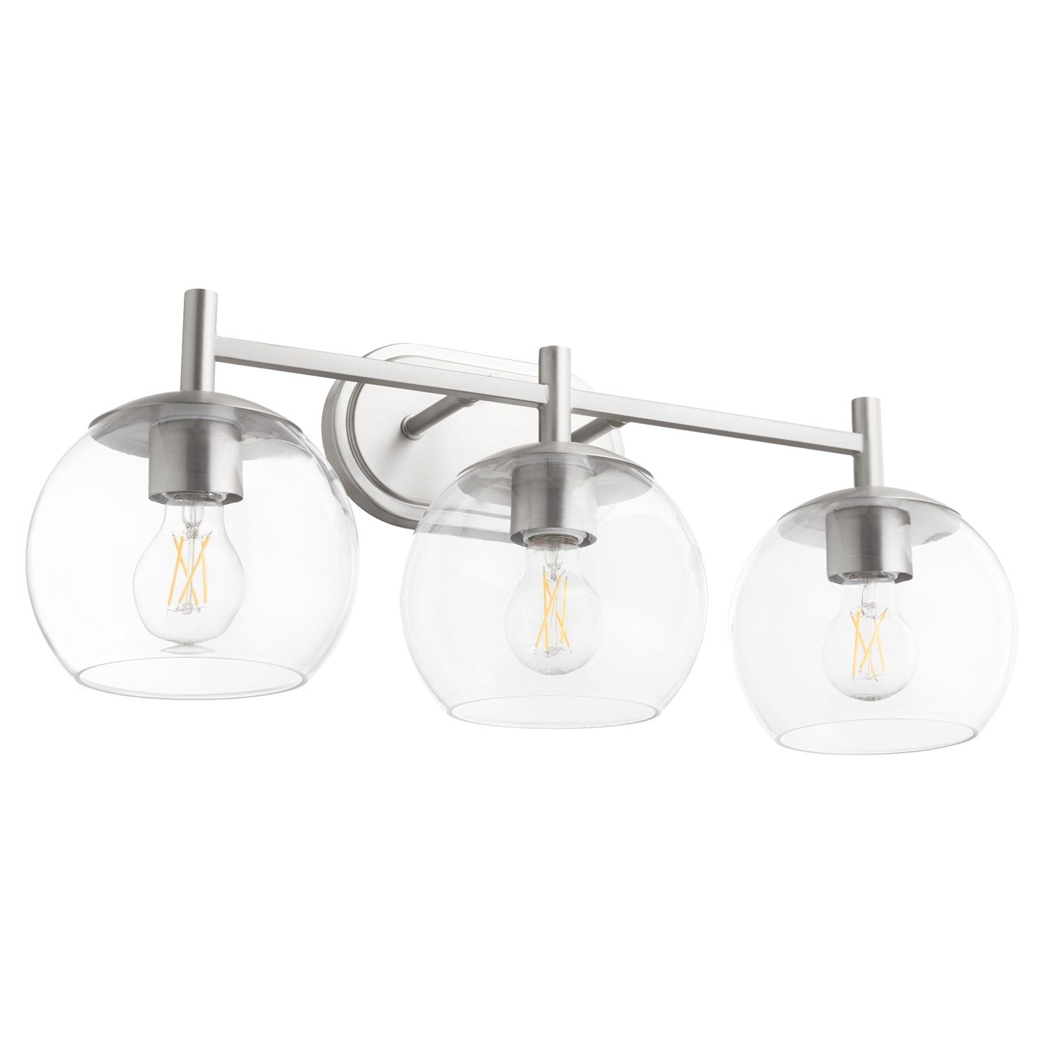 Lyon 3Lt Vanity - Satin Nickel by Quorum