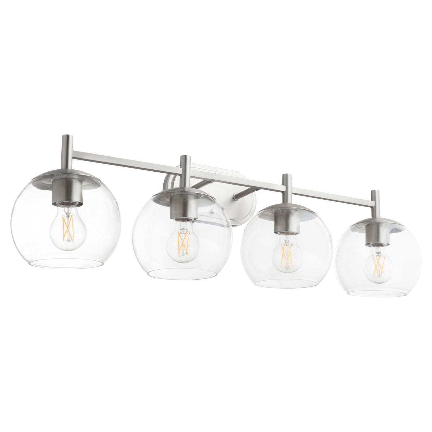 Lyon 4Lt Vanity - Satin Nickel by Quorum