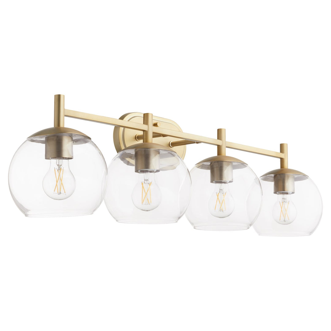Lyon 4Lt Vanity - Aged Brass by Quorum