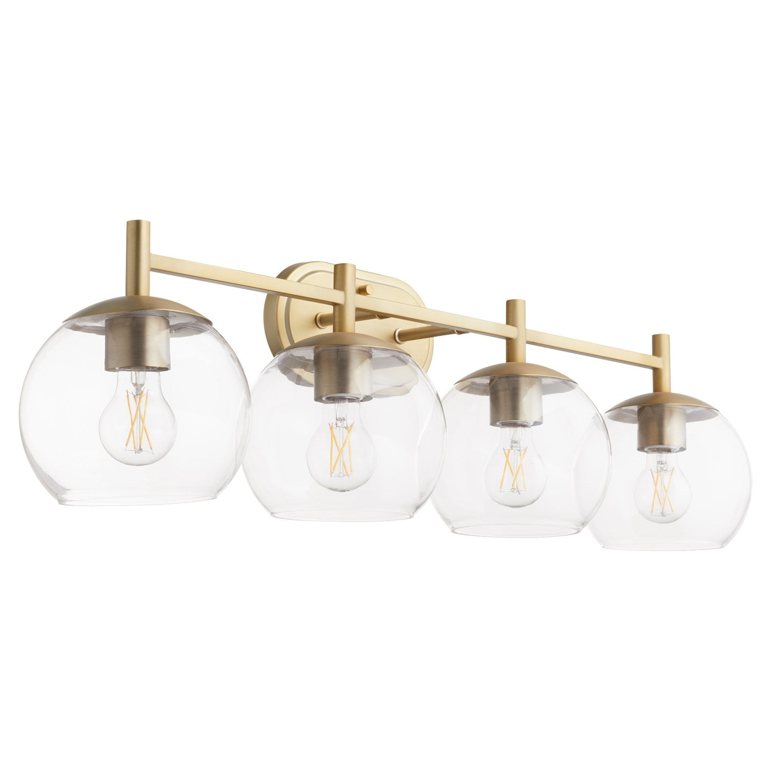 Lyon 4Lt Vanity - Aged Brass by Quorum
