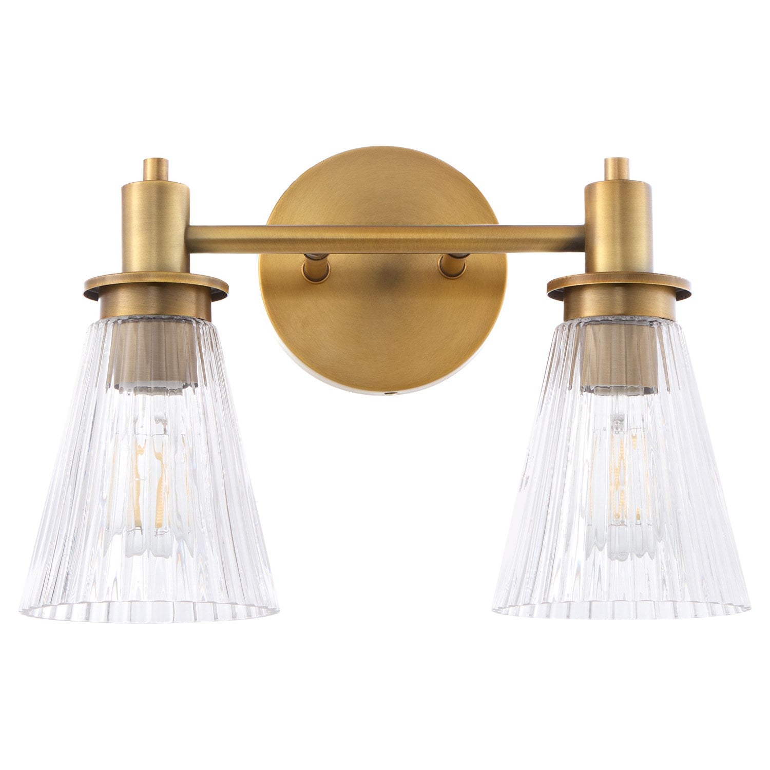 Lawton 2Lt Vanity - Brushed Brass by Quorum