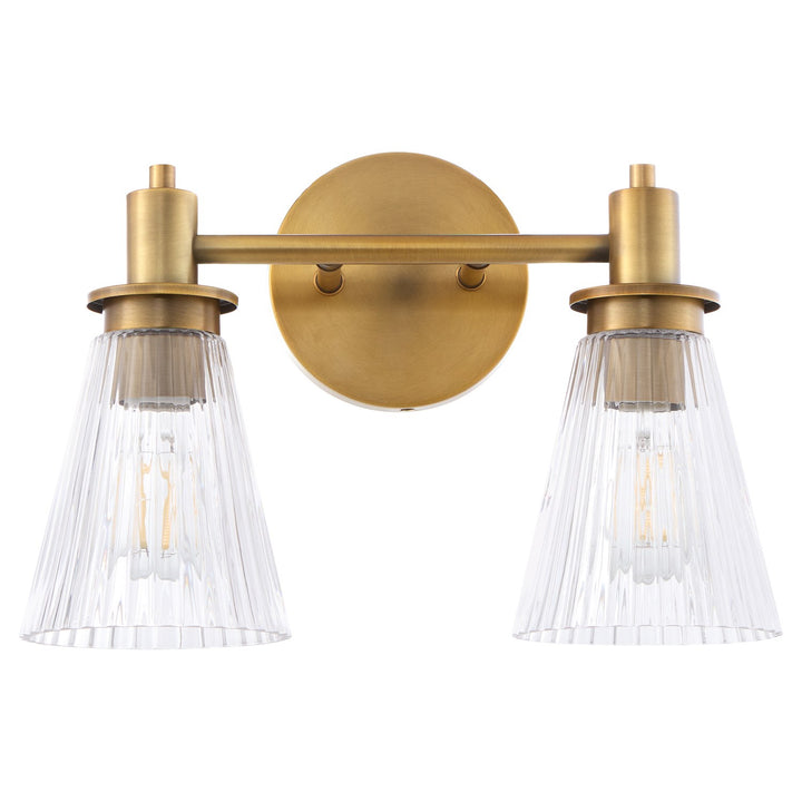 Lawton 2Lt Vanity - Brushed Brass by Quorum