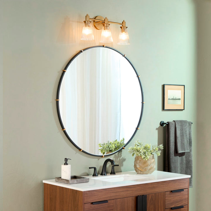Lawton 3Lt Vanity - Brushed Brass