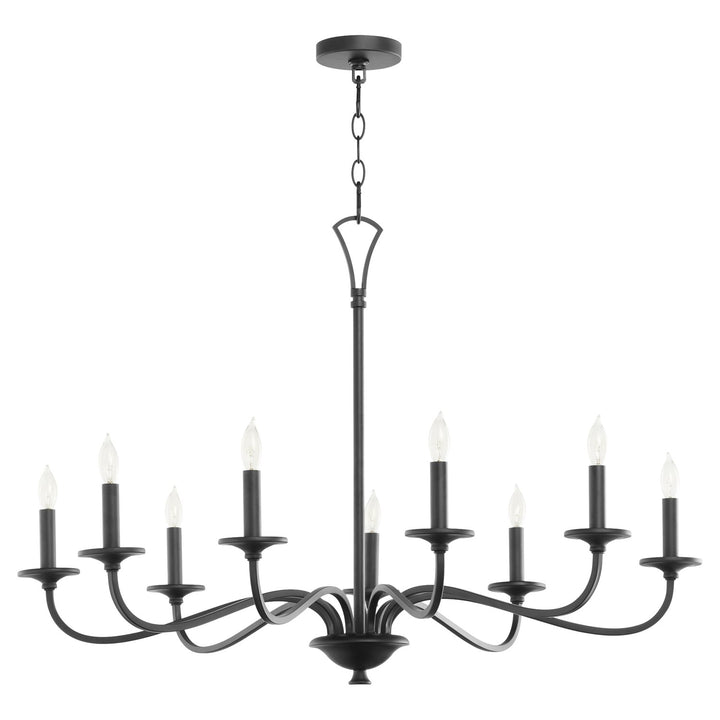 Maryse 9Lt Chand - Matte Black by Quorum
